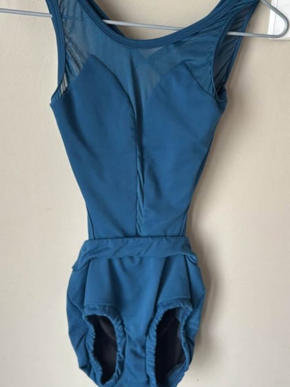 Blue dance bodysuit acro contemporary lyrical